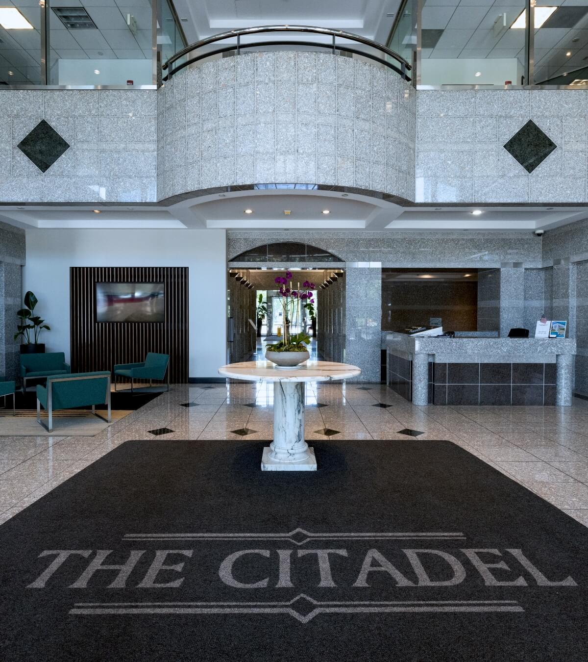 The Citadel office lobby